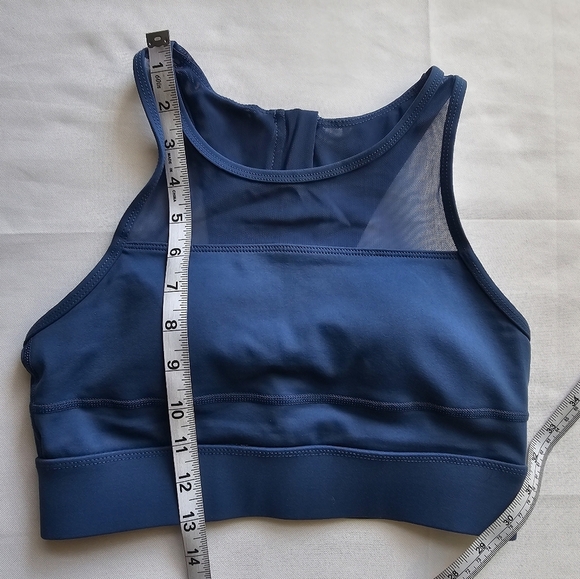 Zyia Active All-Star Sports Bra Blue Size Small Supportive Workout Running Bra - Picture 9 of 11